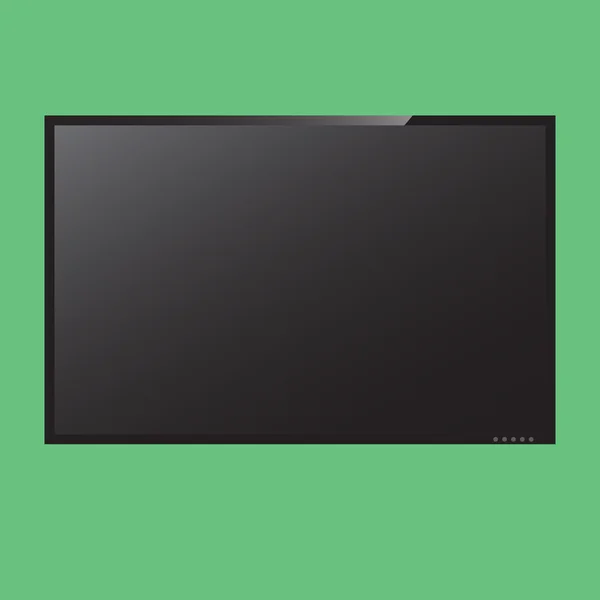 Monitor LCD en vector — Vector de stock