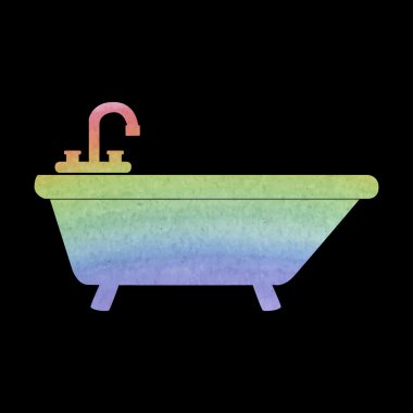 Suluboya küvet simgesi