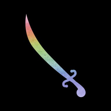 Saber simgesi. Vektör çizim