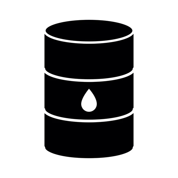 Icona barile olio isolato — Vettoriale Stock