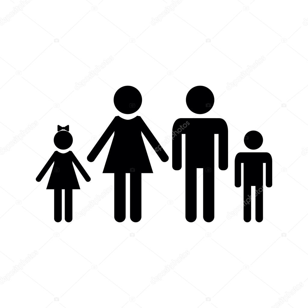 Family Icon Over White Background Vector Image By C Asmati1702 Gmail Com Vector Stock Family Icon Over White Background Vector Image By C Asmati1702 Gmail Com Vector Stock