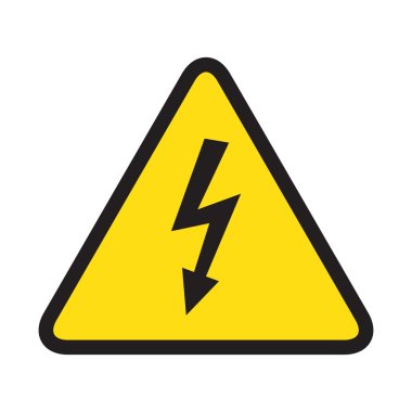 High voltage danger sign clipart