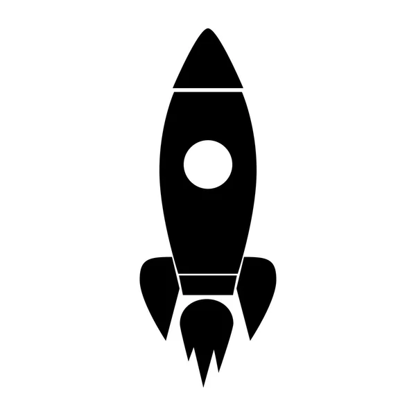 Raket ikonen isolerade — Stock vektor