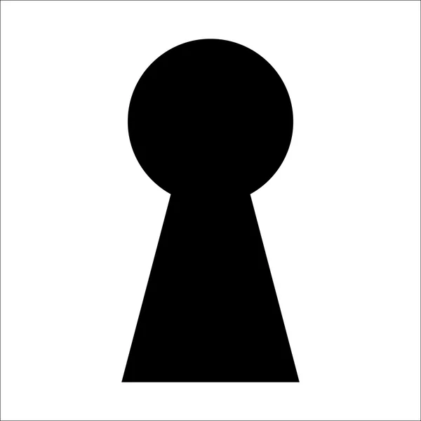 Keyhole icon isolation — Stock Vector