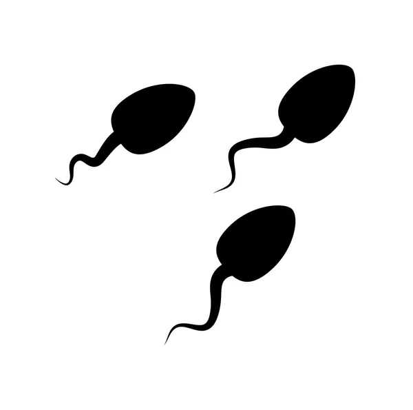 Sperms icon isolated — Stock Vector