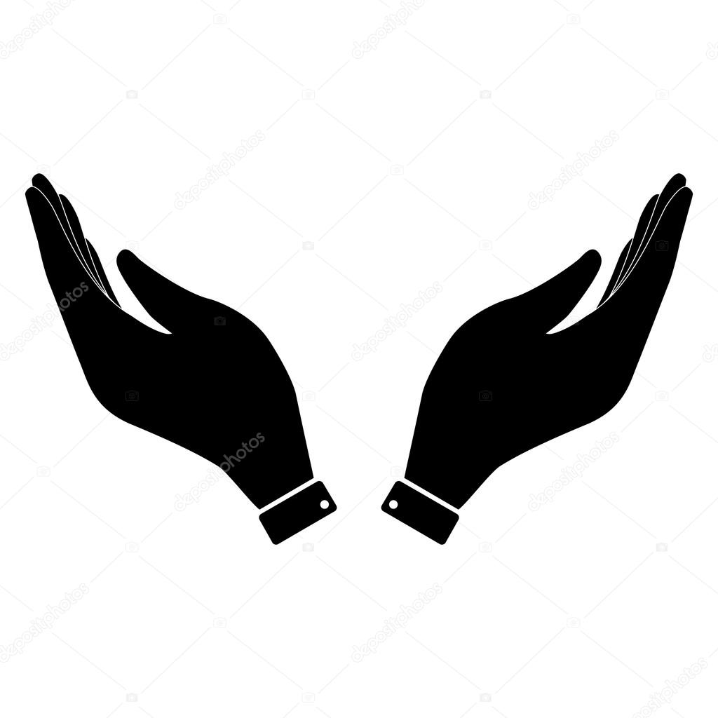 Black hand icon