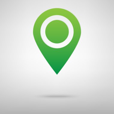 harita göstergesi ile bilgi simgesi.