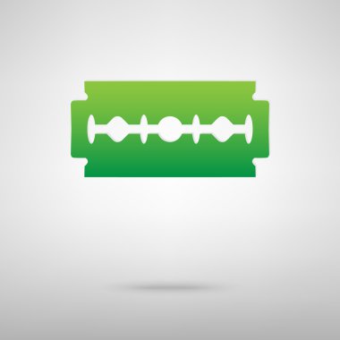 Tıraş bıçağı. Yeşil simge