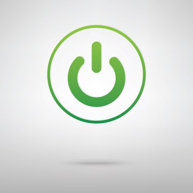 Açık kapama. Yeşil iconrey kağıt