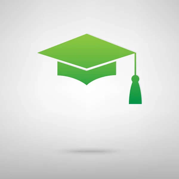 Tablero de mortero o tapa de graduación — Vector de stock