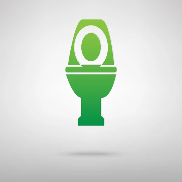 Sinais sanitários. Ícone verde — Vetor de Stock