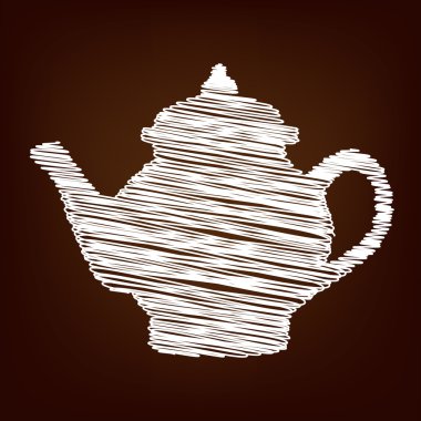 Kahverengi zemin üstünde scrible kutsal kişilerin resmi