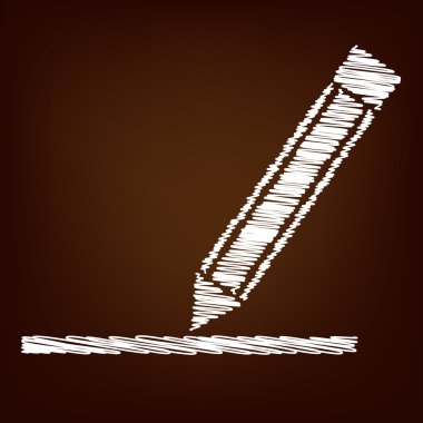 Kahverengi zemin üstünde scrible kutsal kişilerin resmi