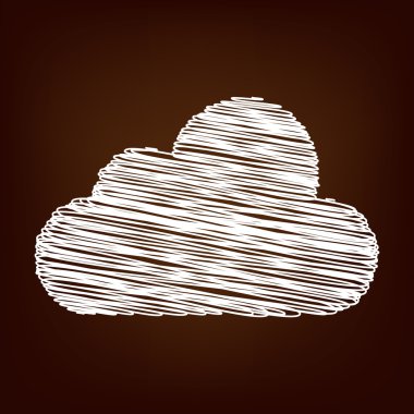 Kahverengi zemin üstünde scrible kutsal kişilerin resmi