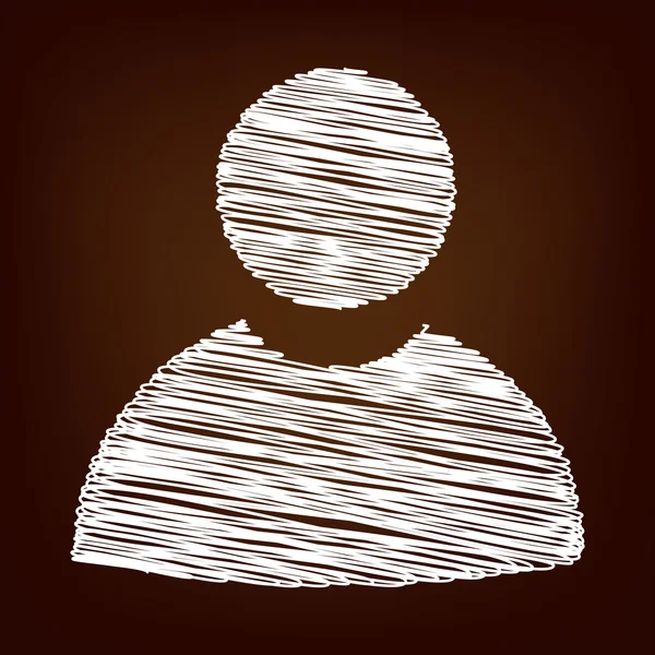Icône gravable sur le fond brun — Image vectorielle