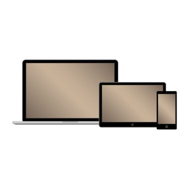 Modern gadget illüstrasyon