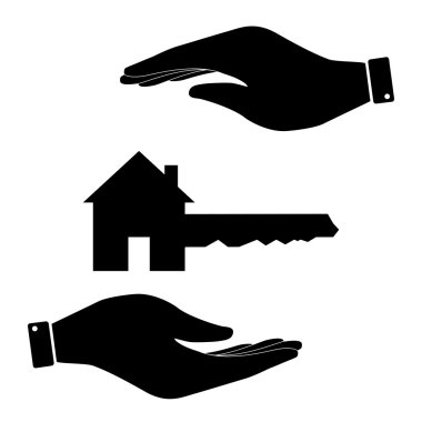 Ev anahtarı el simgesi
