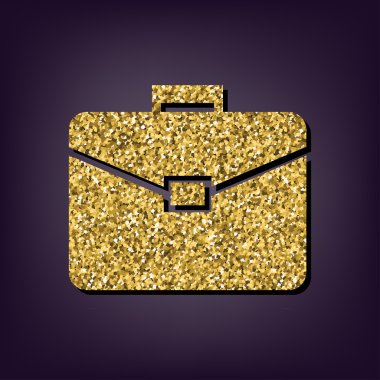 Perple zemin üzerine altın stil ikonu