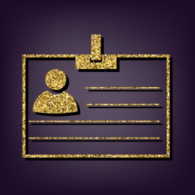 Perple zemin üzerine altın stil ikonu