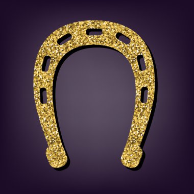 Perple zemin üzerine altın stil ikonu