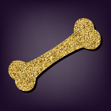 Perple zemin üzerine altın stil ikonu