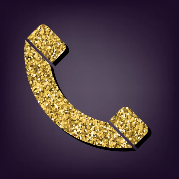 Icono de estilo dorado sobre fondo perlado — Archivo Imágenes Vectoriales