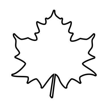 Akçaağaç Yaprağı çizgi simgesi