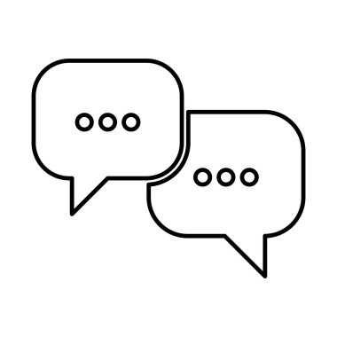 Konuşma bubles satırı simgesi