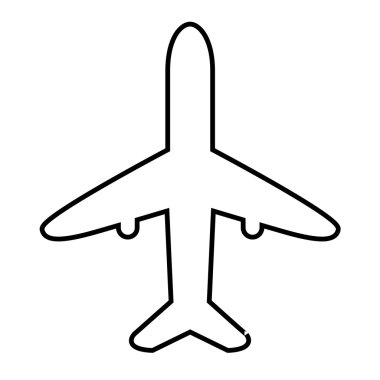 Uçak çizgisi simgesi
