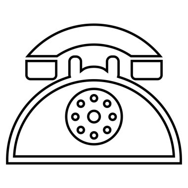 Retro telefon simgesi