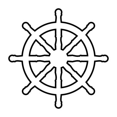 Gemi tekerlek satırı simgesi