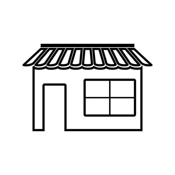 Icona linea negozio — Vettoriale Stock