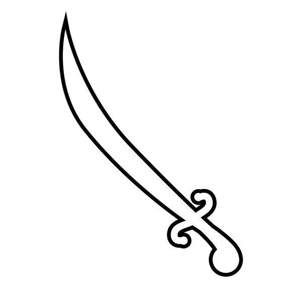 Icône ligne de sabre — Image vectorielle