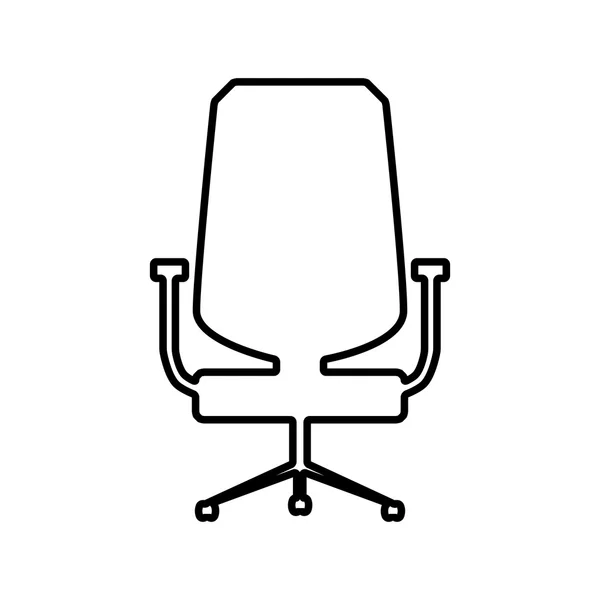 Silla de oficina línea icono — Vector de stock