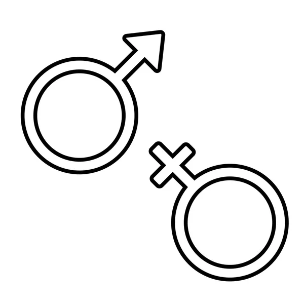 Значок линии секс-символов — стоковый вектор