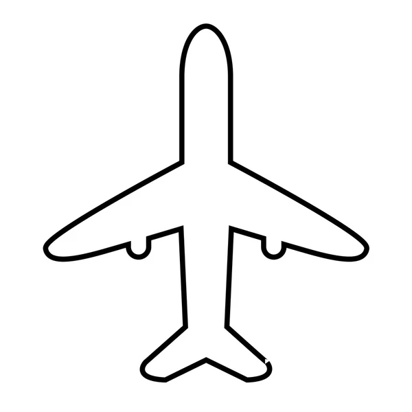 Icono de línea de avión — Vector de stock