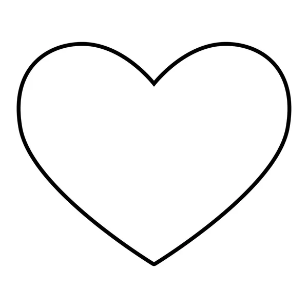 Ikonen för hjärtlinje — Stock vektor