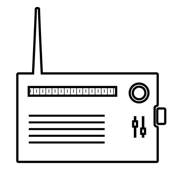 ラジオ線のアイコン — ストックベクタ