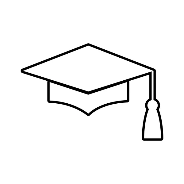 Mortel Board of afstuderen GLB lijn pictogram — Stockvector