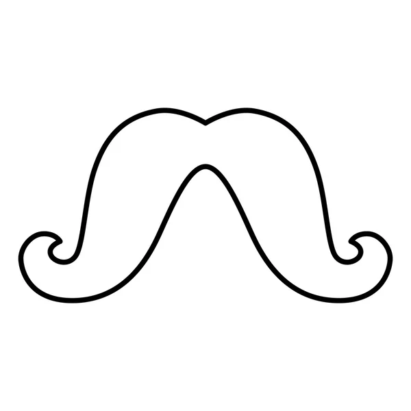 Набір піктограм лінії вуса — стоковий вектор