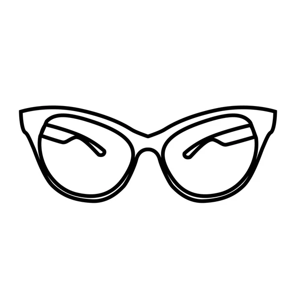 Elegante icono de línea de gafas de sol — Archivo Imágenes Vectoriales