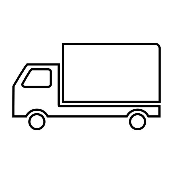 Línea de entrega icono — Vector de stock