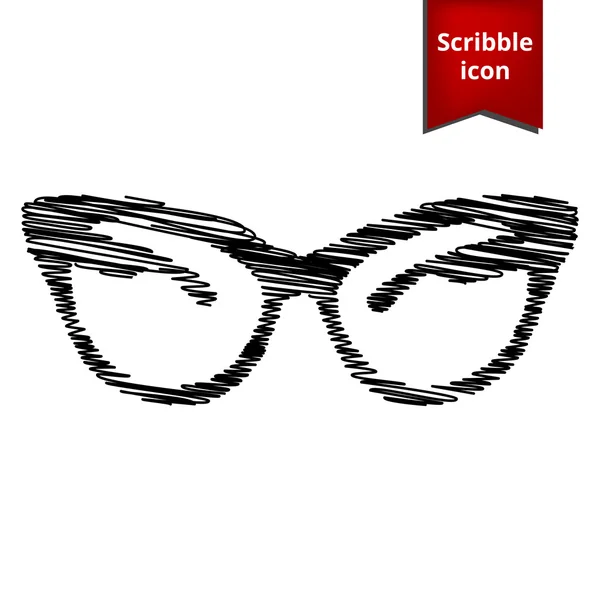 Vektor-Illustration einer stylischen Sonnenbrille mit Stift-Effekt. — Stockvektor