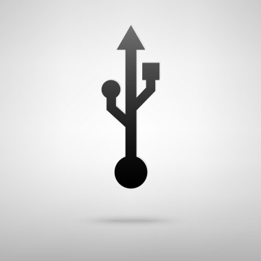 Gölge USB simgesiyle