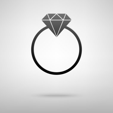 Rign siyah elmas simgesi olan