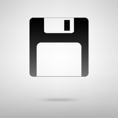 Disket siyah simgesi