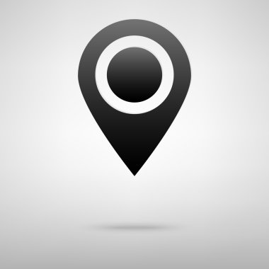 Konumlandırıcı siyah simgesi