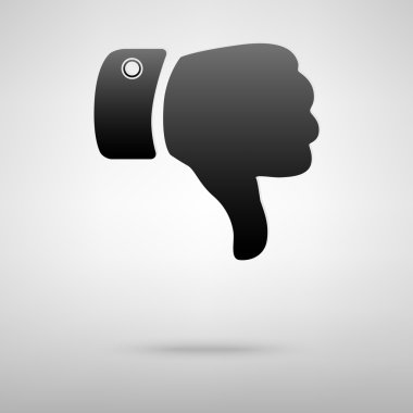 Sevmediğim siyah işareti simgesi