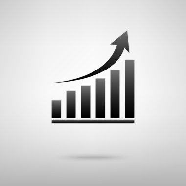 Büyüyen gruph siyah simgesi