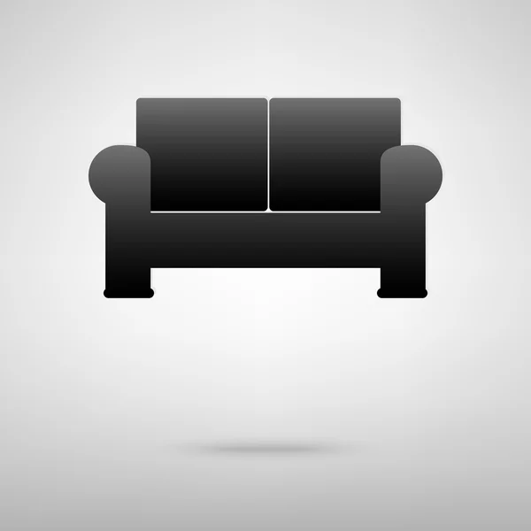 Vektor-Sofa-Symbol — Stockvektor